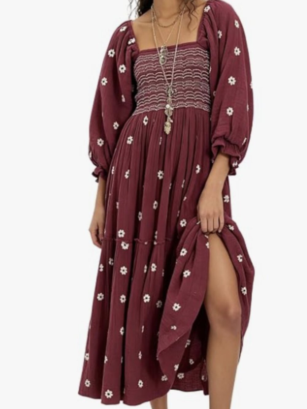 BNWT Free People Dahlia Embroidered Maxi Dress - Small - $168 USD